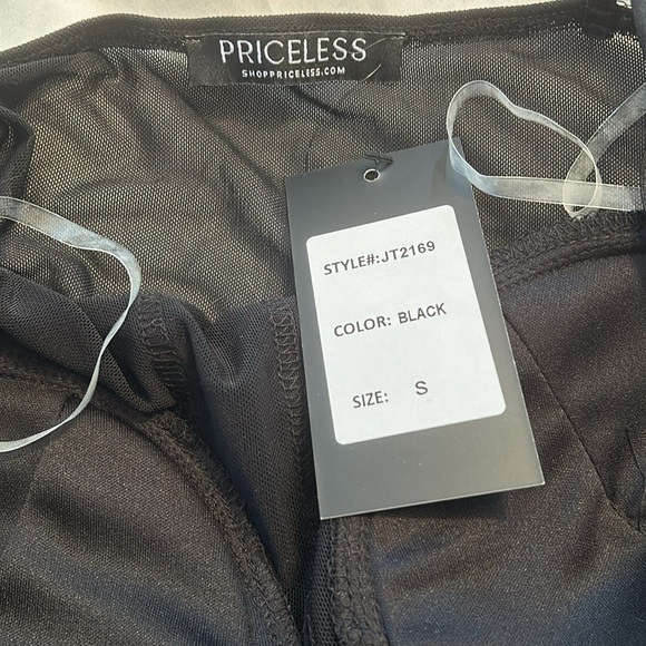 New with tags black thing bodysuit with adjustable straps - Picture 3 of 4